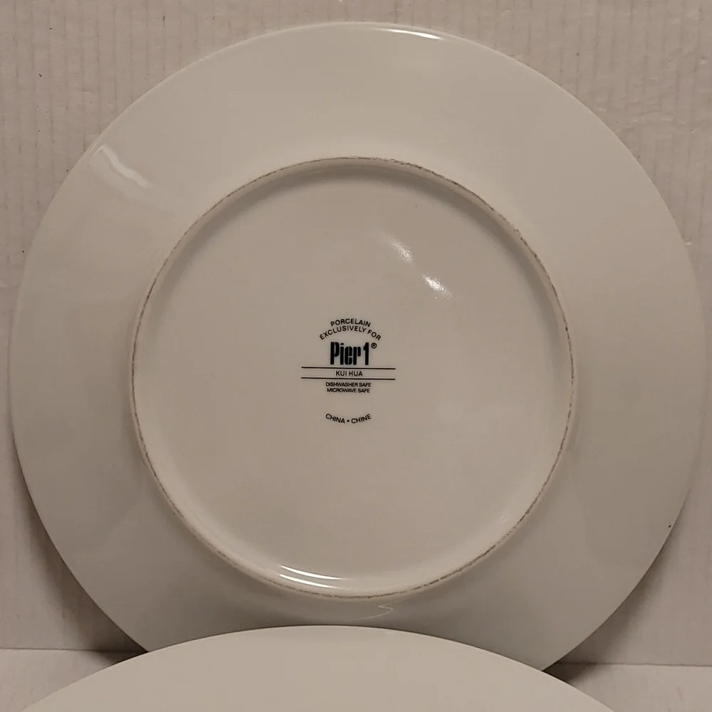 Pair of Pier 1 Kui Hua Plates